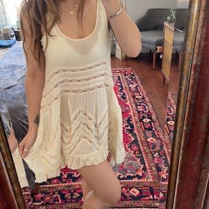 Free People Swing Slip Cream S